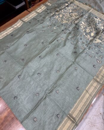 Premium Muga Cotton Saree - 2