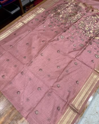 Premium Muga Cotton Saree - 4