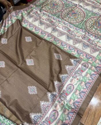 Allover Butta Printed Tussar Saree - Offer Price - 20