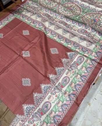 Allover Butta Printed Tussar Saree - Offer Price - 18