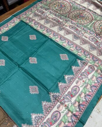 Allover Butta Printed Tussar Saree - Offer Price - 17