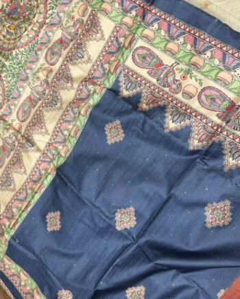 Allover Butta Printed Tussar Saree - Offer Price - 19