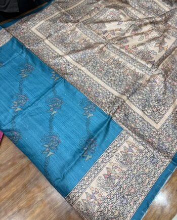 Allover Butta Printed Tussar Saree - Offer Price - 15