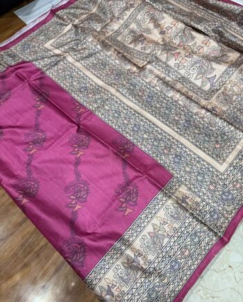Allover Butta Printed Tussar Saree - Offer Price - 14