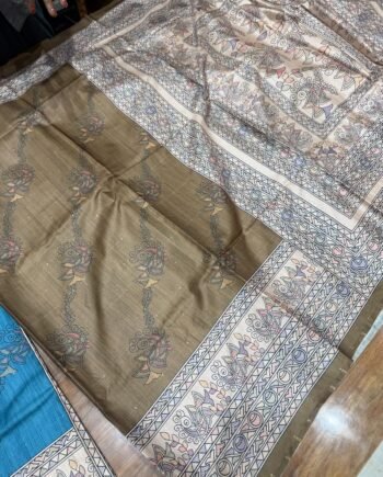 Allover Butta Printed Tussar Saree - Offer Price - 16