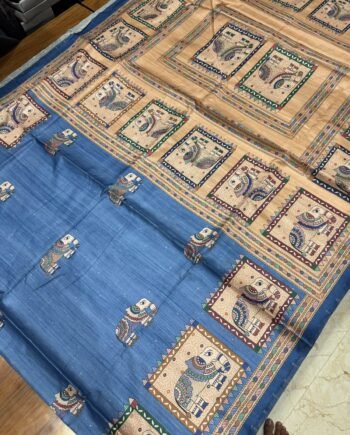 Allover Butta Printed Tussar Saree - Offer Price - 13