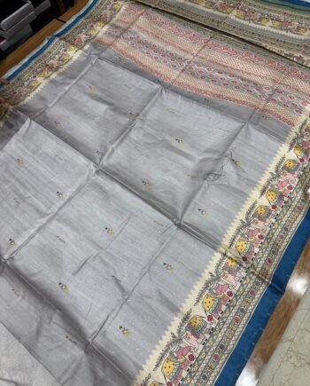 Allover Butta Printed Tussar Saree - Offer Price - 9