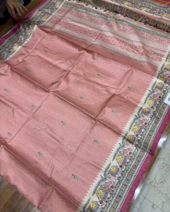Allover Butta Printed Tussar Saree - Offer Price - 5