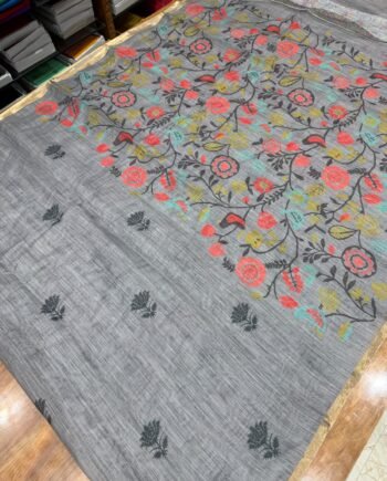 Kalamkari Linen Cotton Saree - Offer Price -  1