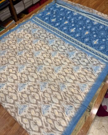 Pochampally Linen Cotton Saree - Offer Price - 2