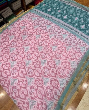 Pochampally Linen Cotton Saree - Offer Price - 1