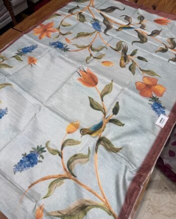 Allover Butta Printed Tussar Saree - Offer Price - 4