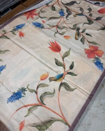 Allover Butta Printed Tussar Saree - Offer Price - 6