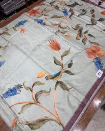 Allover Butta Printed Tussar Saree - Offer Price - 3
