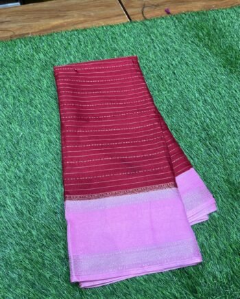 Dola Semi Silk Saree with Rettapetta Border  - 16