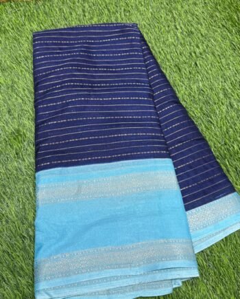 Dola Semi Silk Saree with Rettapetta Border  - 13