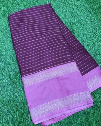 Dola Semi Silk Saree with Rettapetta Border  - 8