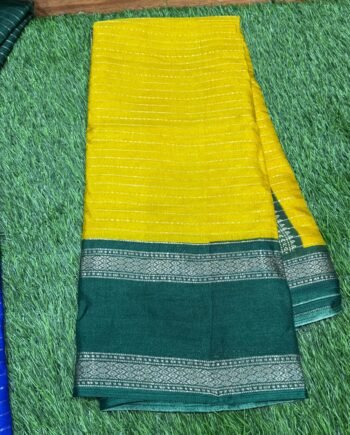 Dola Semi Silk Saree with Rettapetta Border  - 10