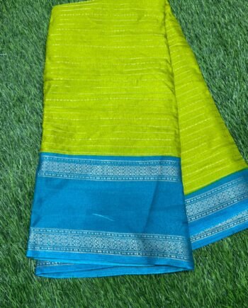Dola Semi Silk Saree with Rettapetta Border  - 5