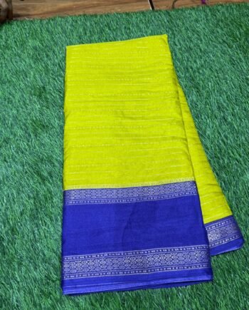 Dola Semi Silk Saree with Rettapetta Border  - 4