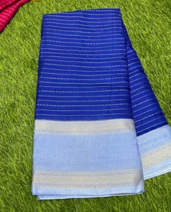 Dola Semi Silk Saree with Rettapetta Border  - 2