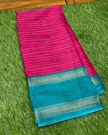Dola Semi Silk Saree with Rettapetta Border  -1