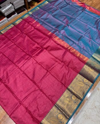 Embose Semi Silk Saree - 2