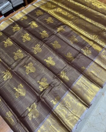 Zari Checks Semi Silk Saree - Special Offer - 7