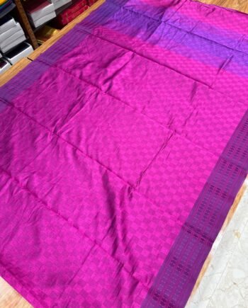 Embose Tussar Semi Silk Saree - 2