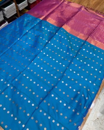 1000 Butta Semi Soft Silk Saree - 2