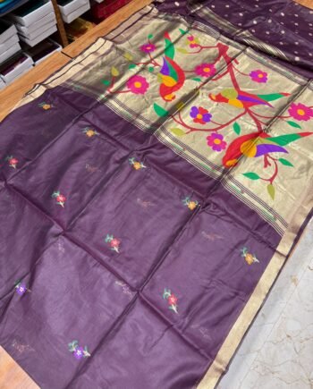 Paithani Muga Cotton Saree - 5