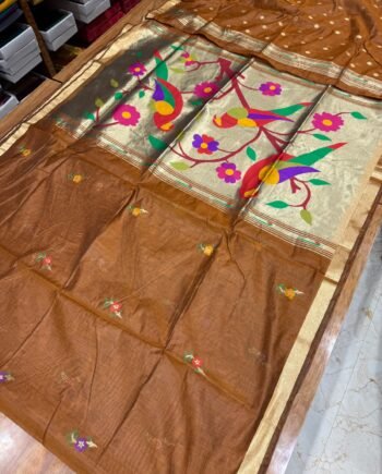 Paithani Muga Cotton Saree - 2