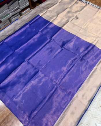 Semi Silk Saree with Tussar colour - 1