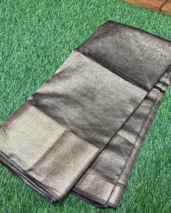 Clearance Sale - Banarasi Tissue Crush Saree - 4