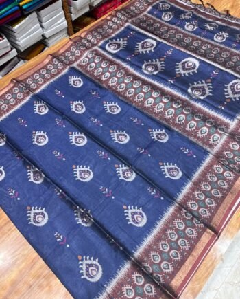 Pochampally Spun Cotton Saree - Offer Prices - 4