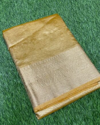 Clearance Sale in Banarasi Tissue Crush Saree - 6