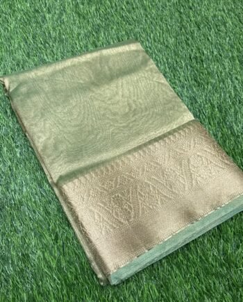 Clearance Sale in Banarasi Tissue Crush Saree - 1