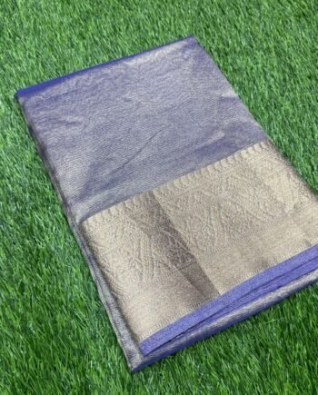 Clearance Sale in Banarasi Tissue Crush Saree - 3