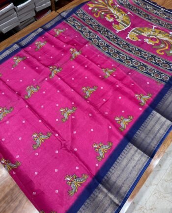 Bandhini and Kalamkari Dola Sarees - 1