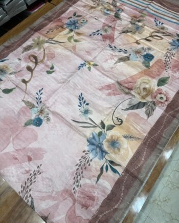 Allover Butta Printed Tussar Saree - Offer Price - 8