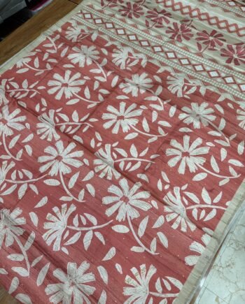 Allover Butta Printed Tussar Saree - Offer Price - 6