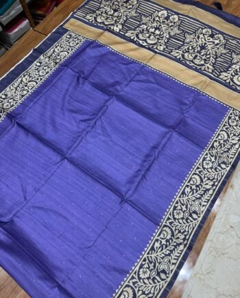 Allover Butta Printed Tussar Saree - Offer Price - 5