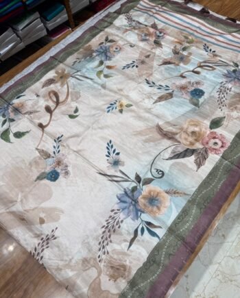 Allover Butta Printed Tussar Saree - Offer Price - 1
