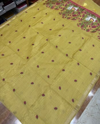 Pichwai Muga Cotton Saree - 6