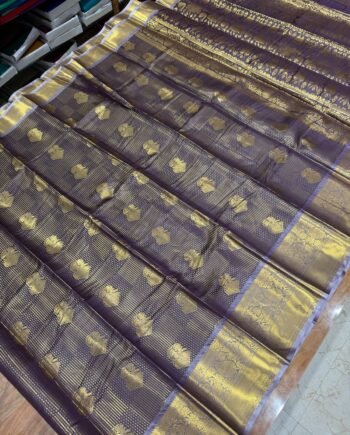 Semi Silk Saree with Allover Jacquard - Offer Prices - 5