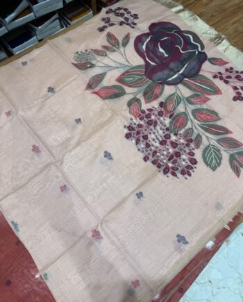 Muga Cotton Saree with Heavy Pallu - 6