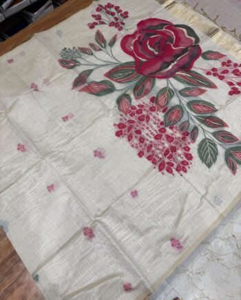 Muga Cotton Saree with Heavy Pallu - 3