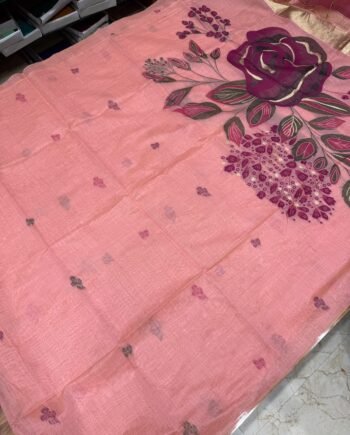 Muga Cotton Saree with Heavy Pallu - 2