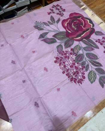 Muga Cotton Saree with Heavy Pallu - 4