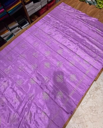 Kollam Foil Print Crepe Saree - 4